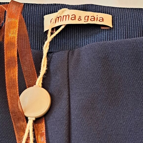 EMMA & GAIA FLORENCE DESIGNER PANTS Sz 42eu or 28 WAIST made in ITALY NWT $230US - Picture 7 of 12
